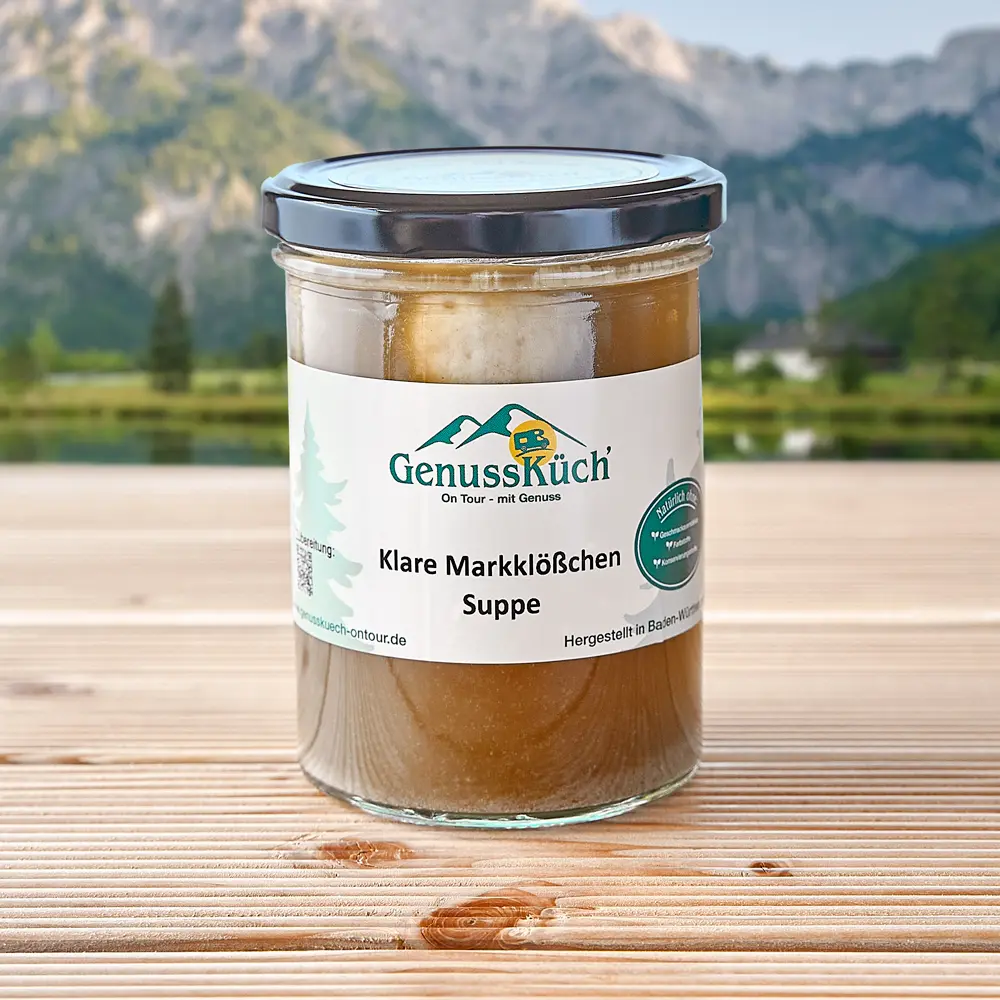 Klare Markklößchen Suppe