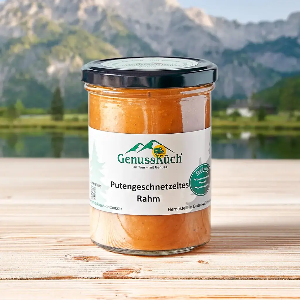 Putengeschnetzeltes in Rahmsoße